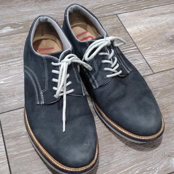 1901 | Shoes | 91 Blue Suede Nubuck Oxfords Size 85 | Poshmark display picture 3
